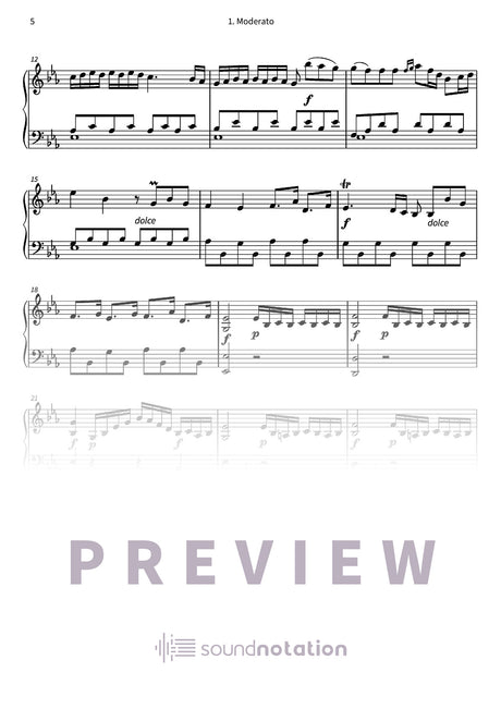 Sonate in Es-Dur - Preview Page 2