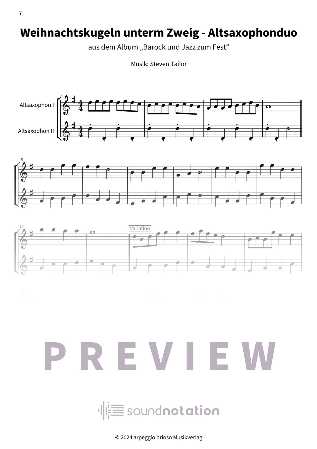 Weihnachtskugeln unterm Zweig - Preview Page 2