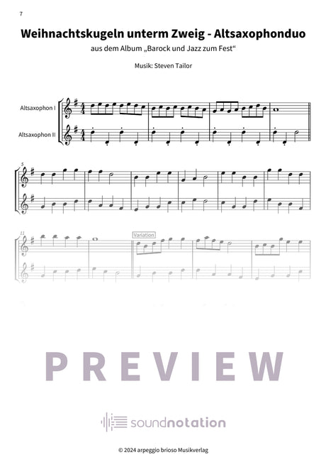 Weihnachtskugeln unterm Zweig - Preview Page 2