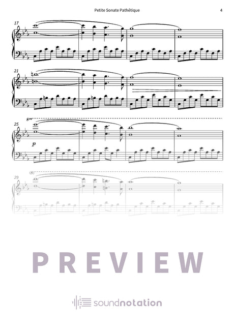 Petite Sonate Pathétique - Preview Page 2