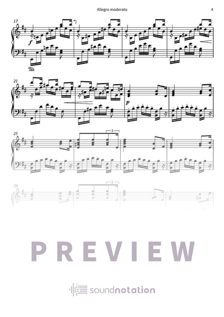 Allegro moderato - Preview Page 2
