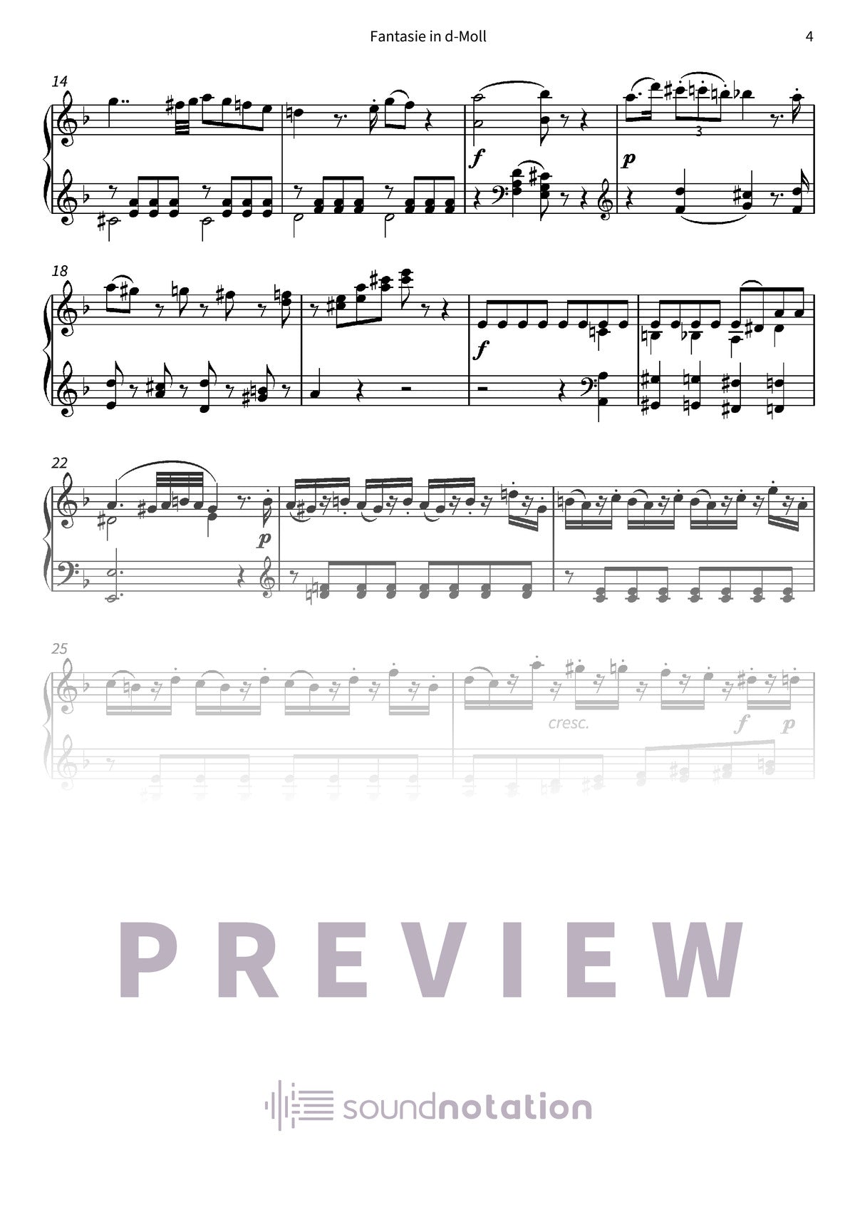 Fantasie in d-Moll - Preview Page 2