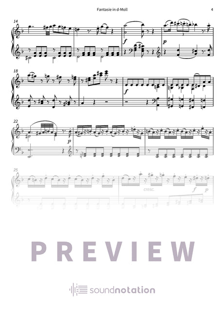 Fantasie in d-Moll - Preview Page 2