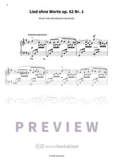Lieder ohne Worte op. 62 - Preview Page 2