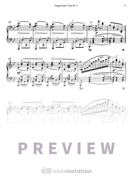 Ungarischer Tanz Nr. 1 - Preview Page 2
