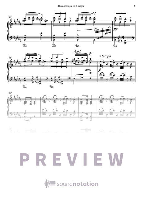 Humoresque in B major - Preview Page 2