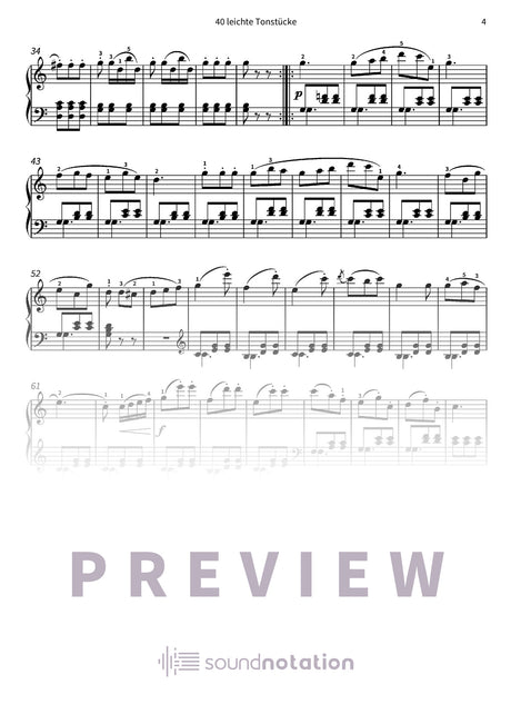 40 leichte Tonstücke - Preview Page 2