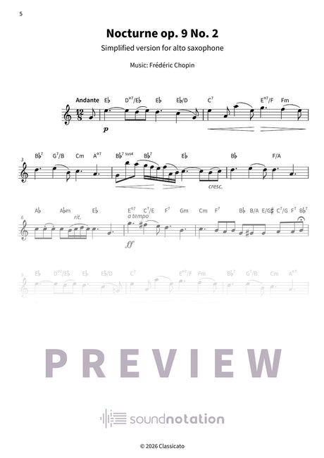 Gentle Sounds on the Alto Sax - Preview Page 2