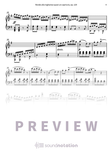 Rondo alla ingharese quasi un capriccio, op. 129 - Preview Page 2