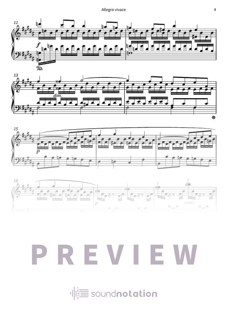 Allegro vivace - Preview Page 2