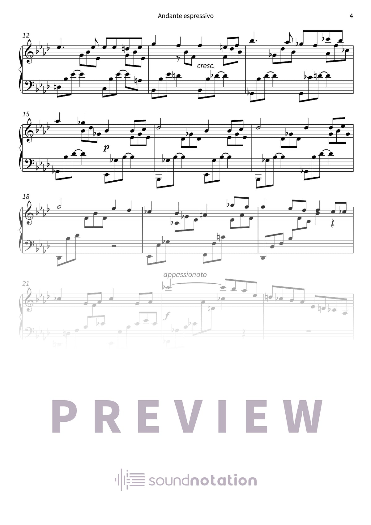 Andante espressivo - Preview Page 2