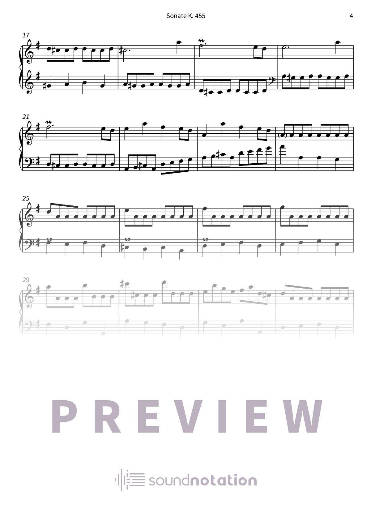 Sonate K. 455 - Preview Page 2