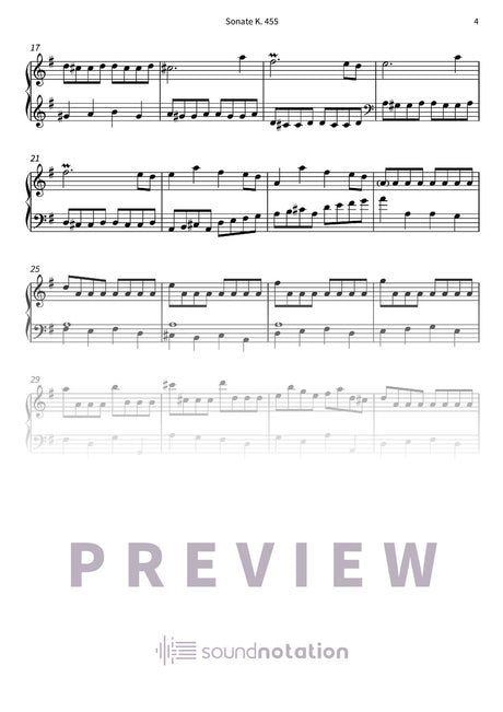 Sonate K. 455 - Preview Page 2