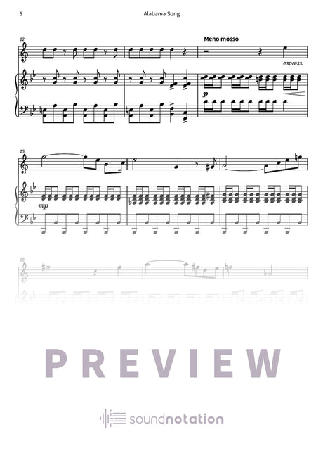 Alabama Song - Preview Page 2