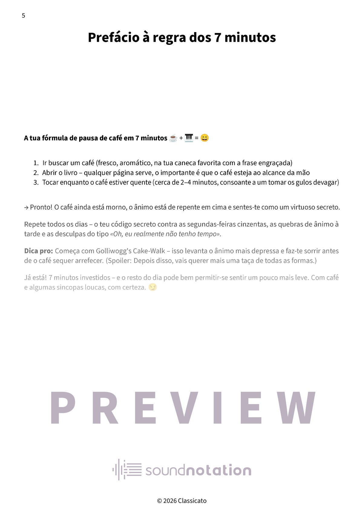Pausa para café ao piano - Preview Page 2