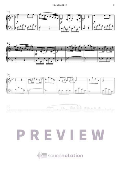 Sonatine Nr. 2 - Preview Page 2