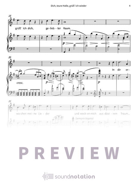 Dich, teure Halle, grüß' ich wieder - Preview Page 2
