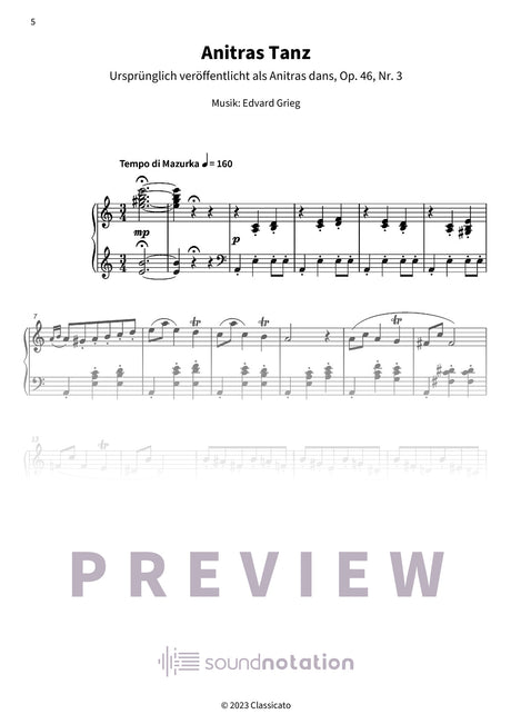 Griegs Abendmelodien - Preview Page 2