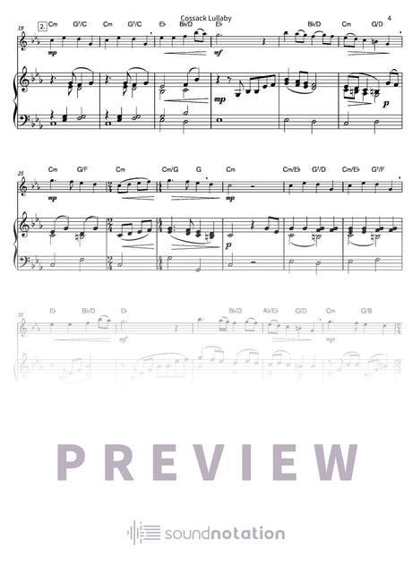 Cossack Lullaby - Preview Page 2
