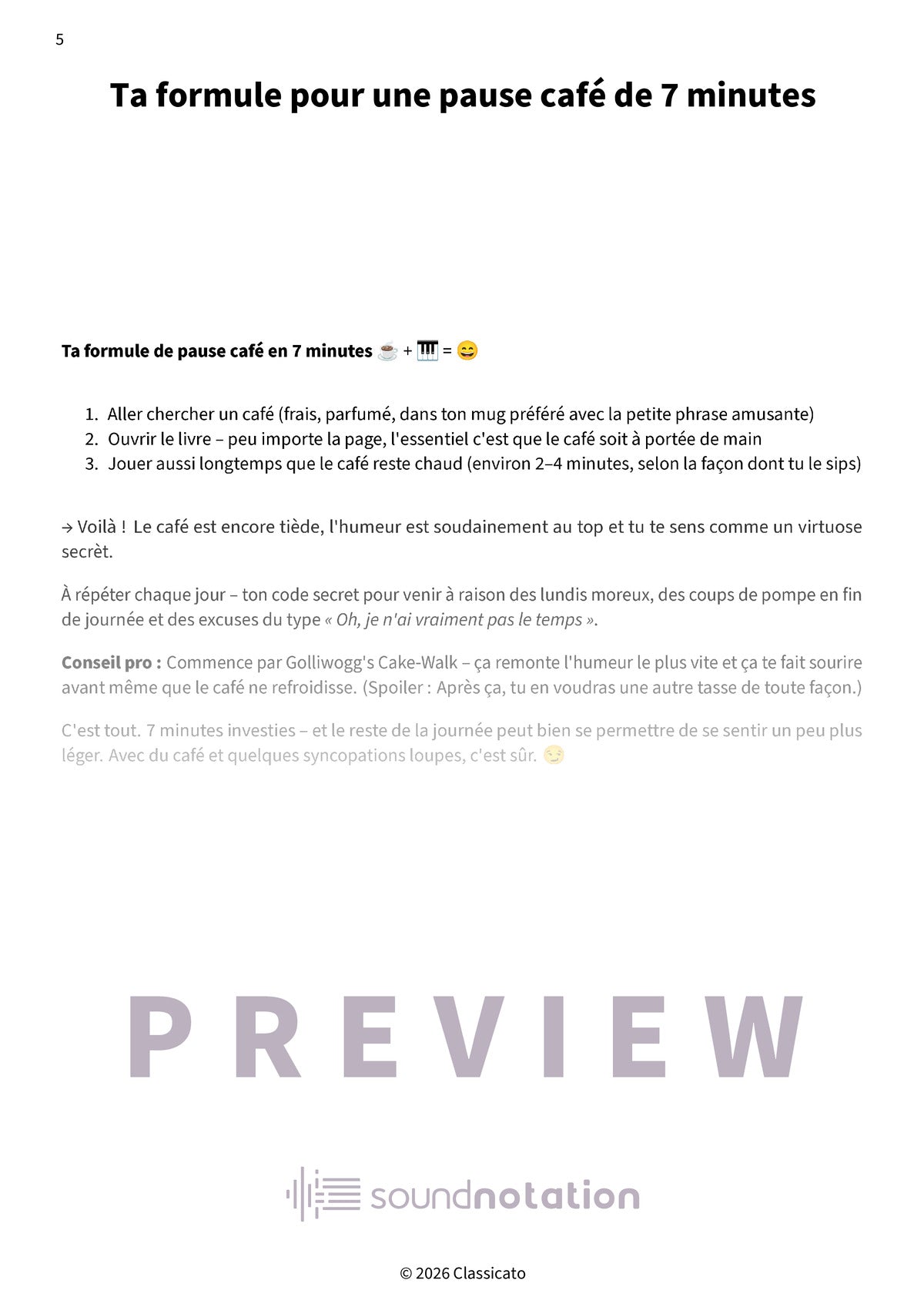 Pause café au piano - Preview Page 2