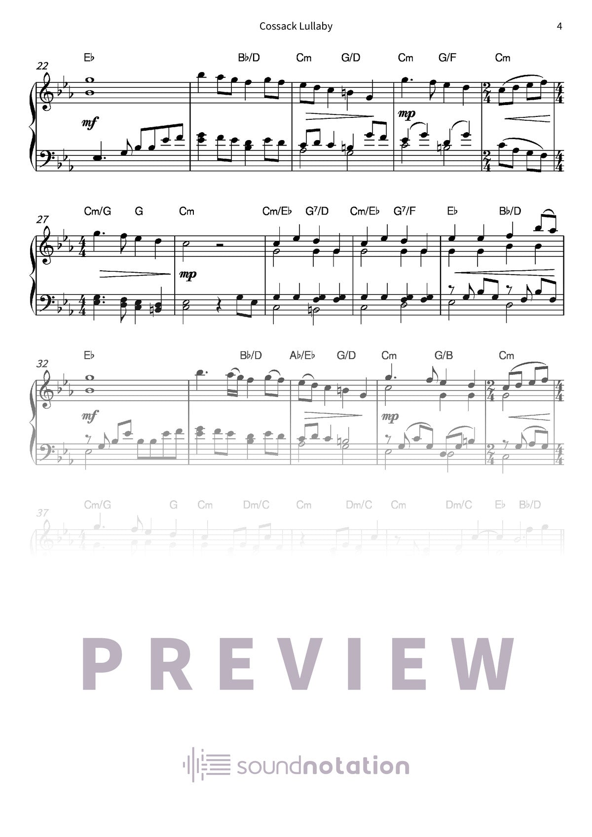 Cossack Lullaby - Preview Page 2