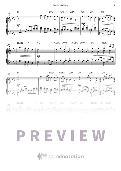 Cossack Lullaby - Preview Page 2