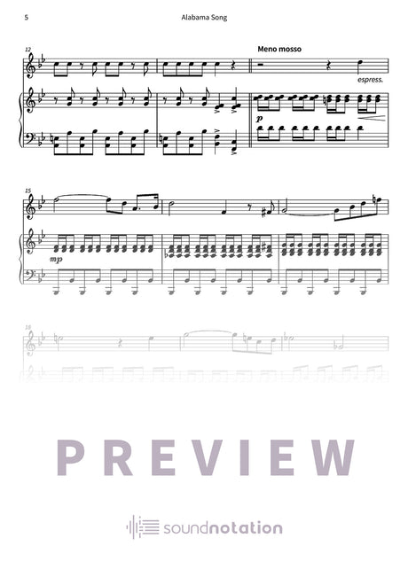 Alabama Song - Preview Page 2