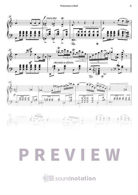 Polonaise a-Moll - Preview Page 2