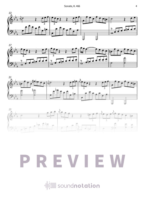 Sonate K. 466 - Preview Page 2
