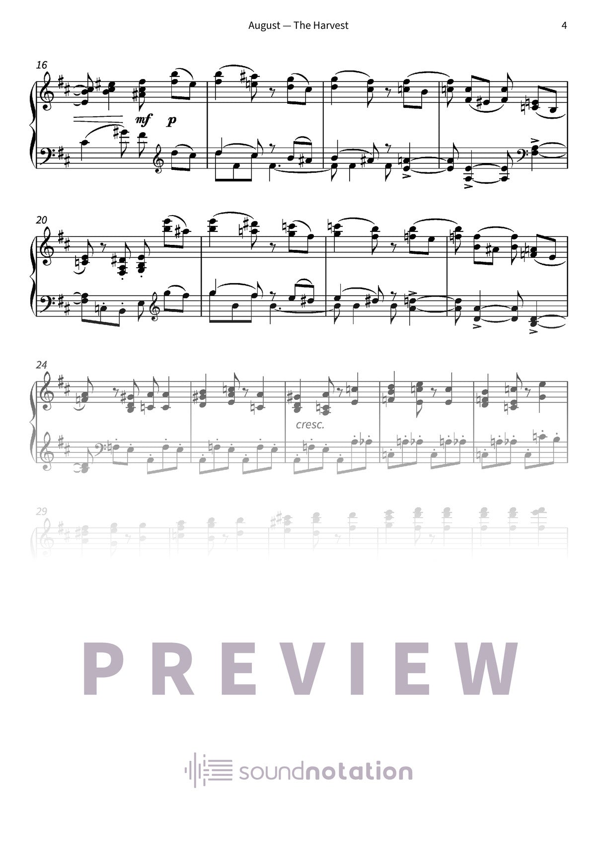 August — The Harvest - Preview Page 2