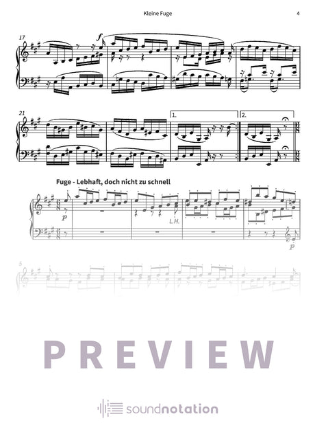 Kleine Fuge - Preview Page 2