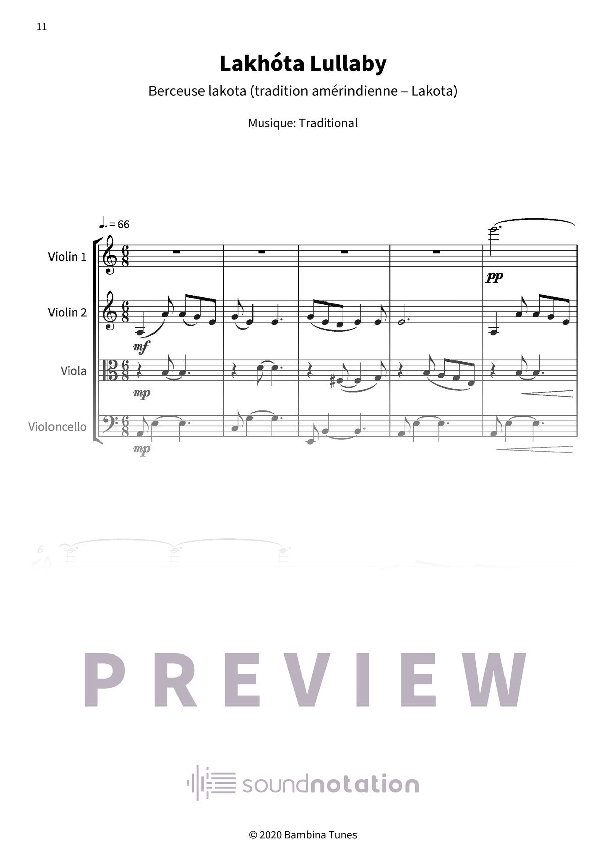 Trois berceuses du monde - Preview Page 2