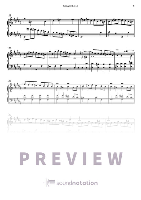 Sonate K. 318 - Preview Page 2