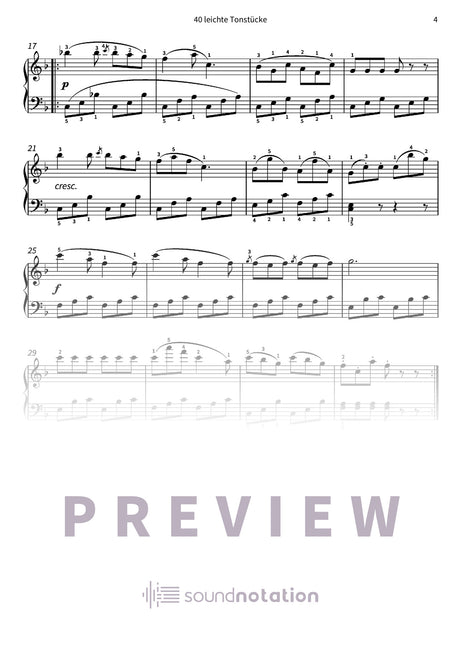 40 leichte Tonstücke - Preview Page 2