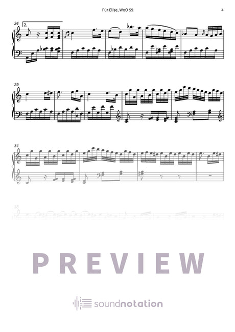 Für Elise - Preview Page 2
