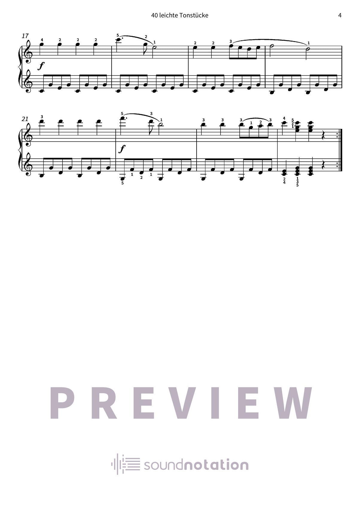 40 leichte Tonstücke - Preview Page 2
