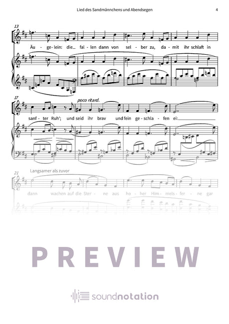 Lied des Sandmännchens und Abendsegen - Preview Page 2