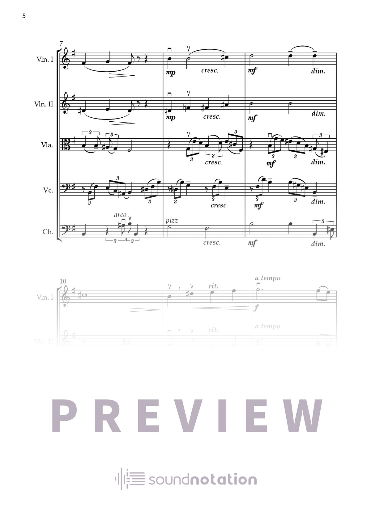 Nocturne e-Moll, op. 72 Nr. 1 - Preview Page 2