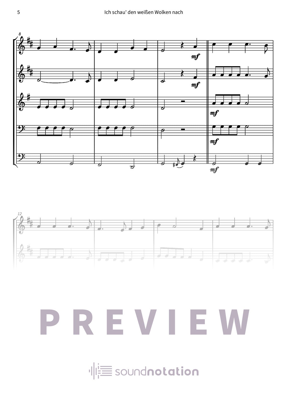 Ich schau' den weißen Wolken nach - Preview Page 2