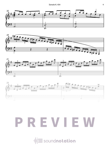 Sonate K. 454 - Preview Page 2