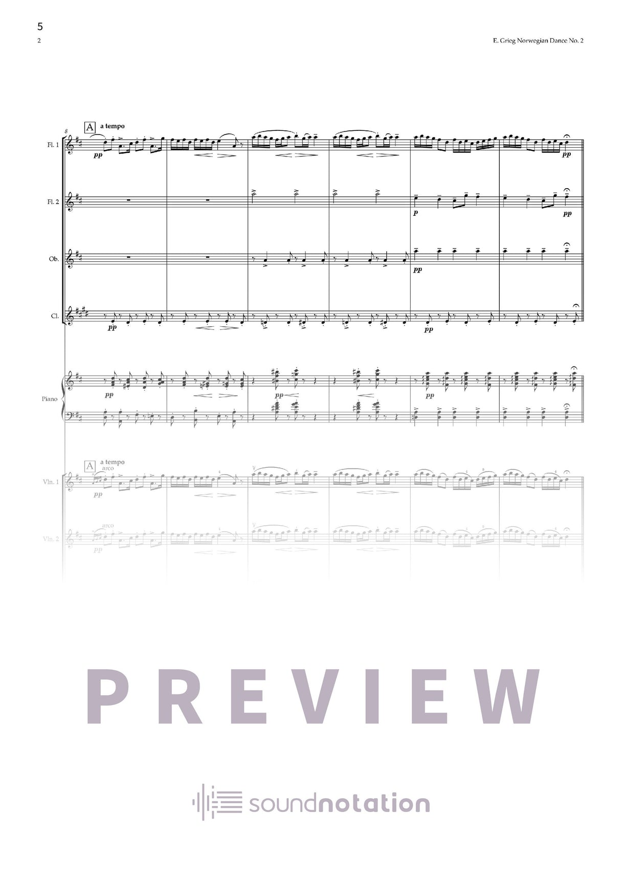 Norwegischer Tanz Nr. 2 - Preview Page 2