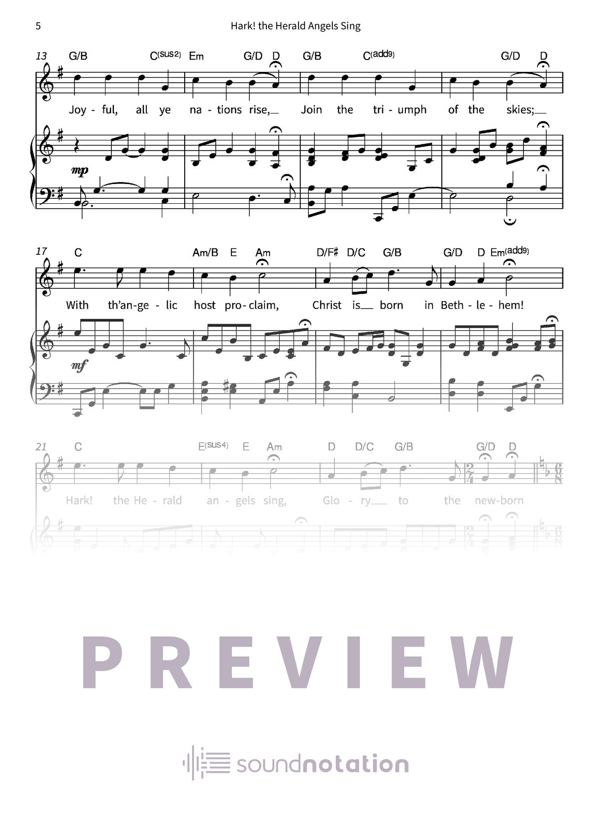 Hark! the Herald Angels Sing - Preview Page 2