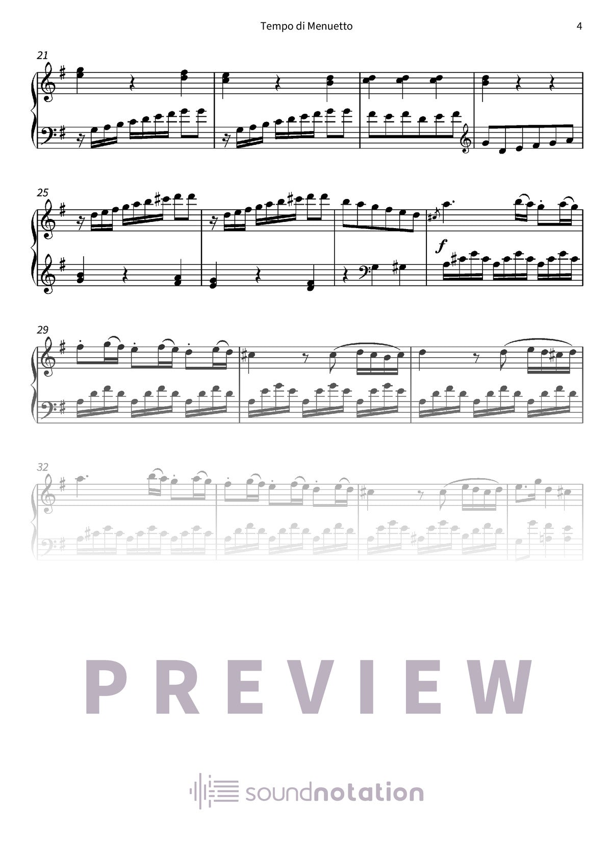 Tempo di Menuetto - Preview Page 2