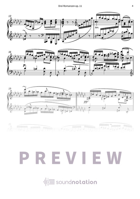 Drei Romanzen op. 11 - Preview Page 2