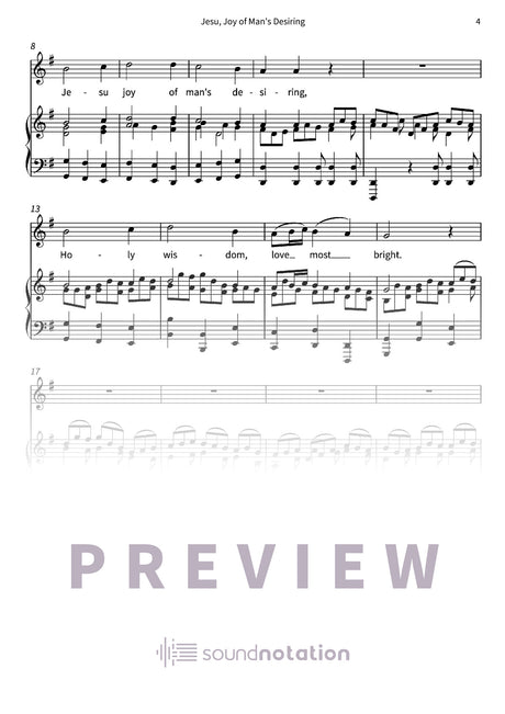 Jesu, Joy of Man's Desiring - Preview Page 2