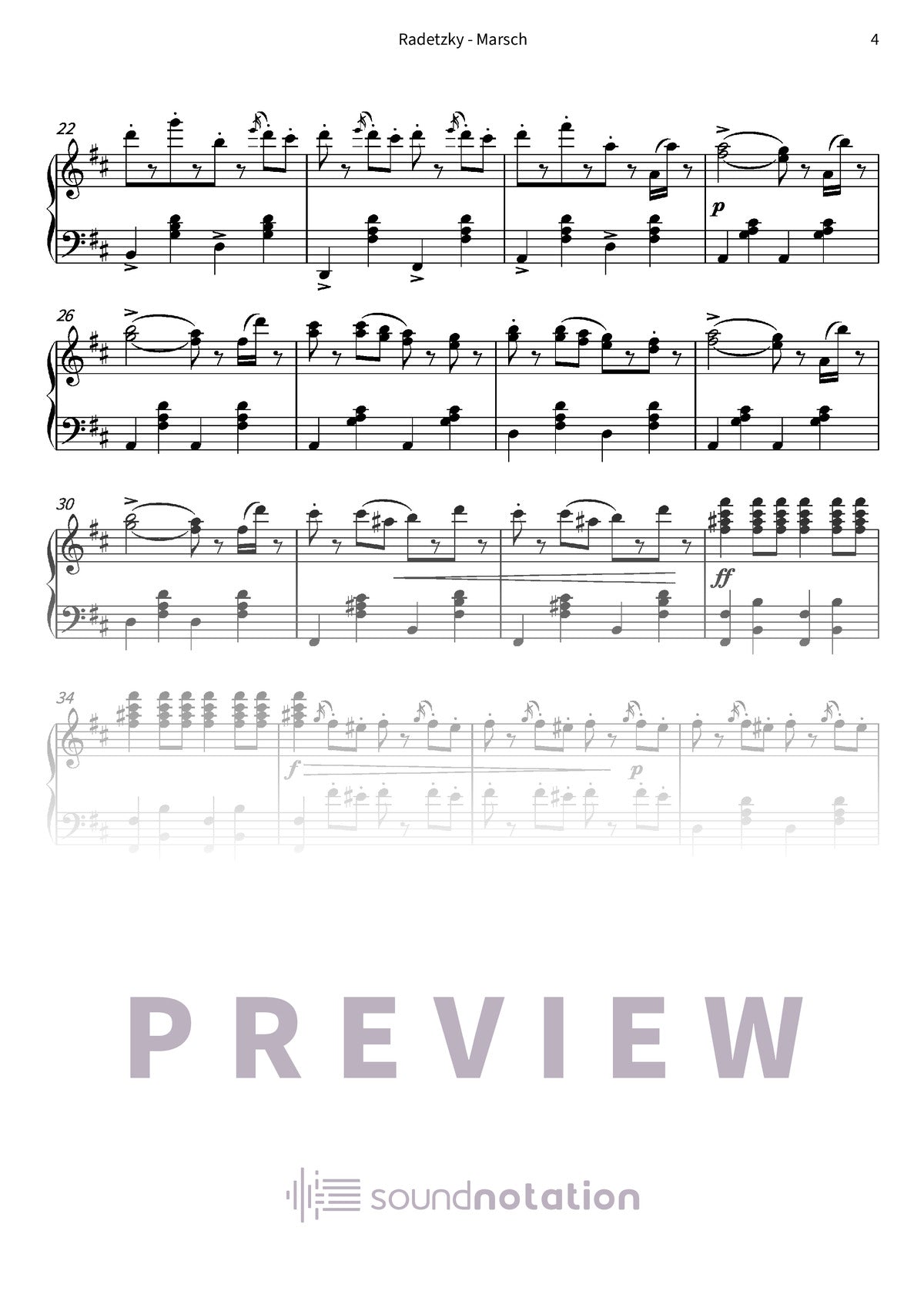 Radetzky - Marsch - Preview Page 2