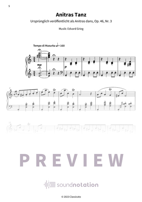 Griegs Abendmelodien - Preview Page 2