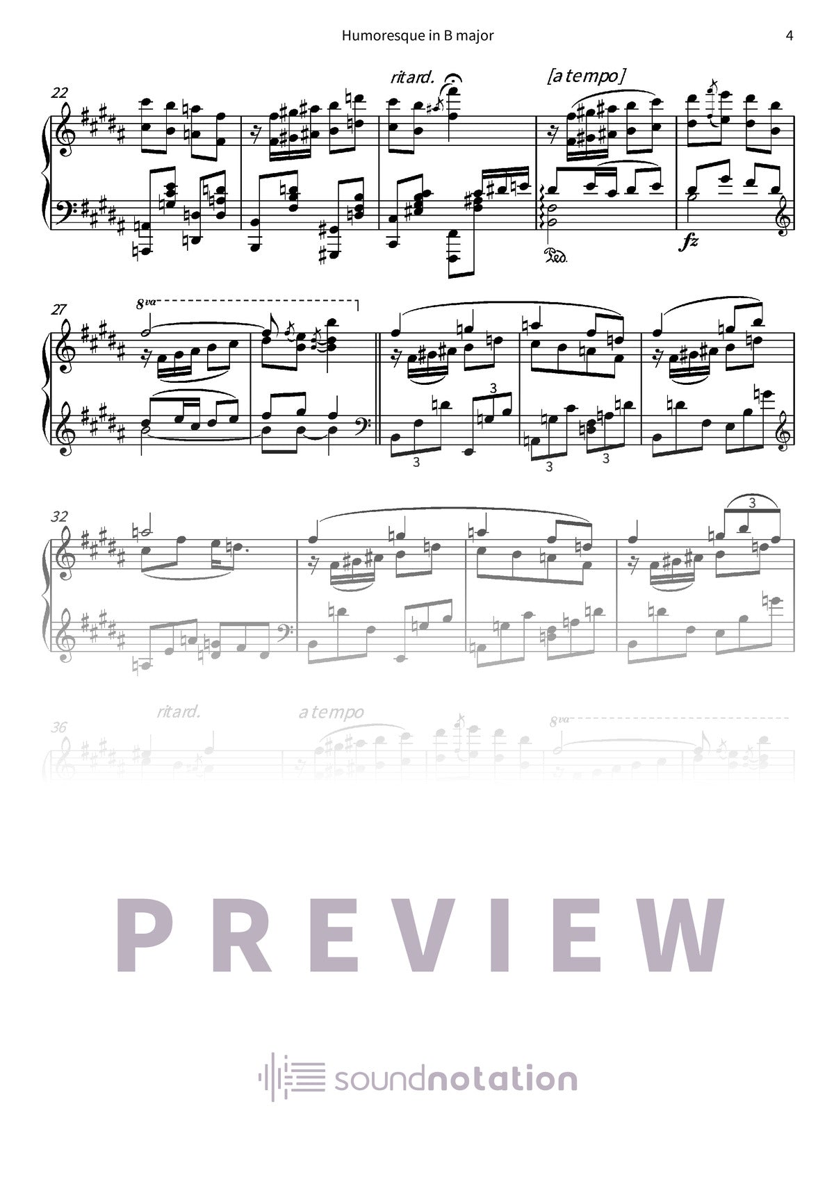 Humoresque in B major - Preview Page 2
