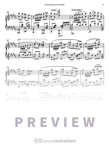 Humoresque in B major - Preview Page 2