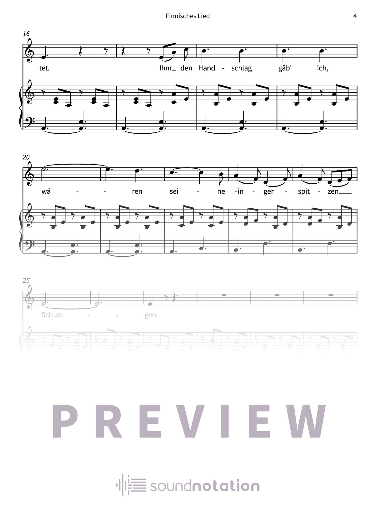 Finnisches Lied - Preview Page 2